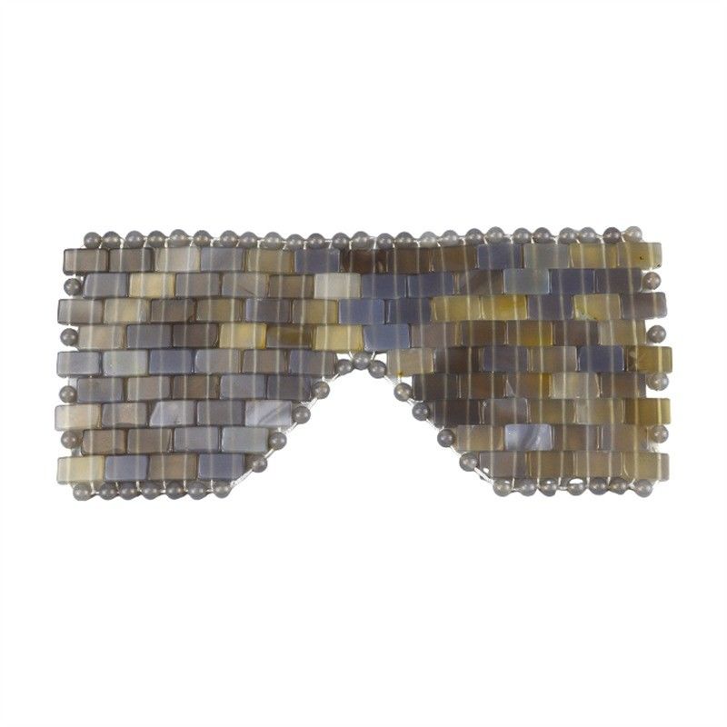 Grey Jade Stone Eye Mask for Massage Tools and Healing Stones Agate Face Mask