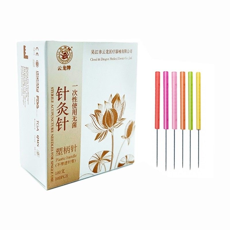 Massage Tools 100 PCS Less Pain Colorful Plastic Handle Acupotomy Needles Small knife Needle for Customized Logo Availabled