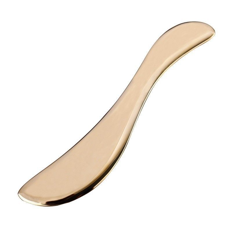 Body Massage Gua Sha Tool Kit Brass Plate Scraping Massage Concave Shape Board for Neck Back and Legs