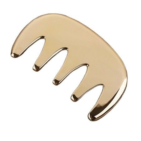 Copper Guasha Massage Tools Metal Brass Hair Gua sha Comb Acupuncture Scalping Point Apparatus for Head Acupuncture Comb