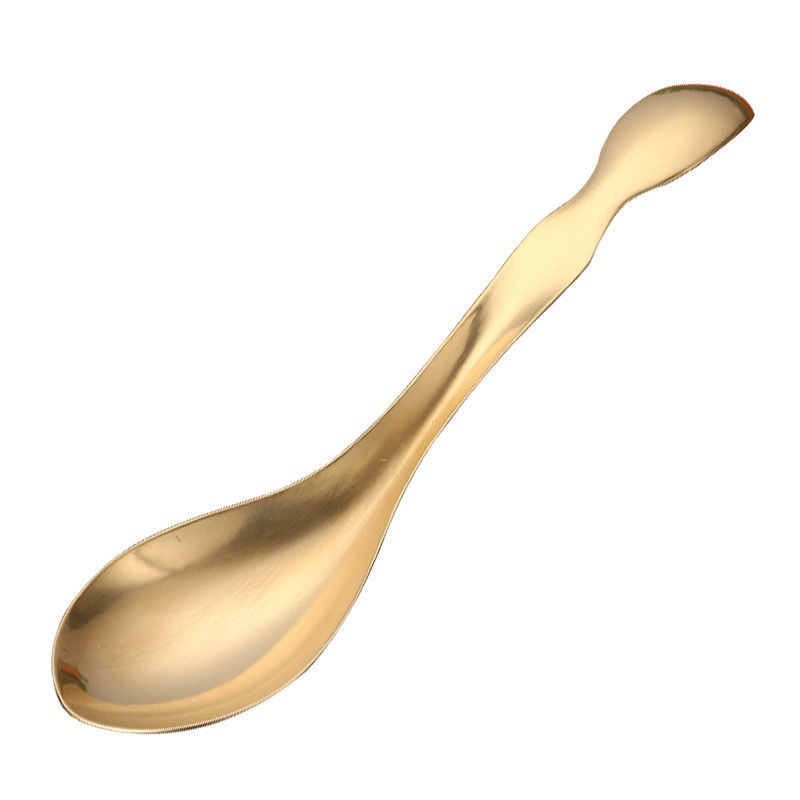 Facial Spa Massager Natural Brass Metal Gua Sha Scraping Spoon for Meridian Massage and Skincare Massage Equipment