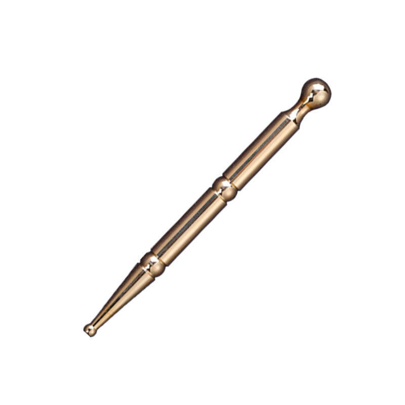 Metal Body Probe Acupressure Stick Pen Advanced Brass Acupoint Therapy Ear Massager for Body Massage