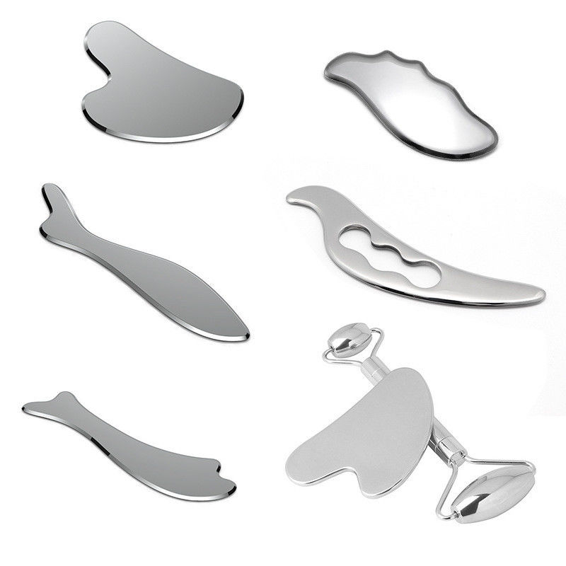 Muscle Massage Custom Logo Massager Products 304 Stainless Steel Guasha Tool Heart Shape Gua Sha Stainless Steel
