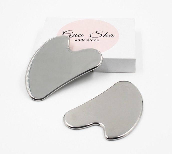 Massage Equipment Custom Logo Availabled Anti Aging Silver 304 Stainless Steel Metal Gua Sha Face Roller Eye Cream Stick