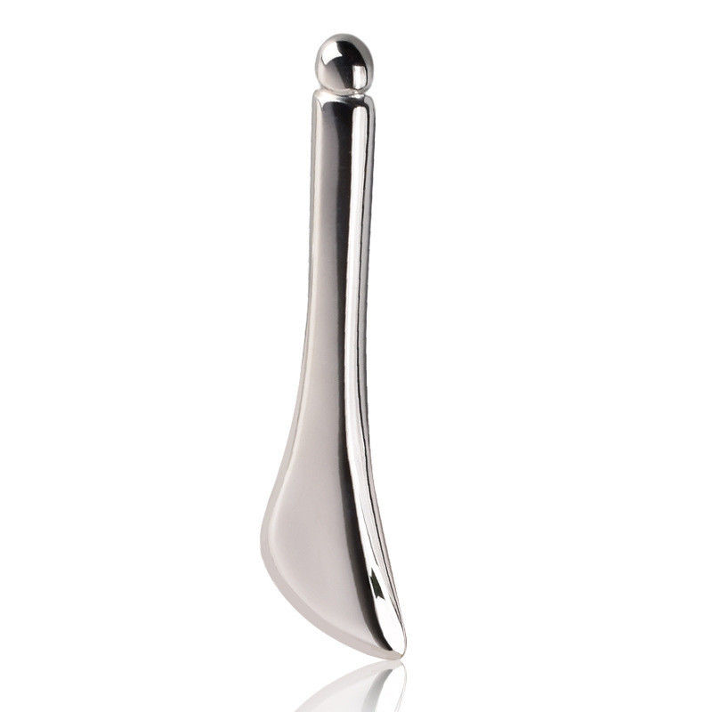 Stainless Steel Gua Sha Massage Wand 304 Guasha Stick Metal Spoon Shape for Facial and Body Muscles Massage