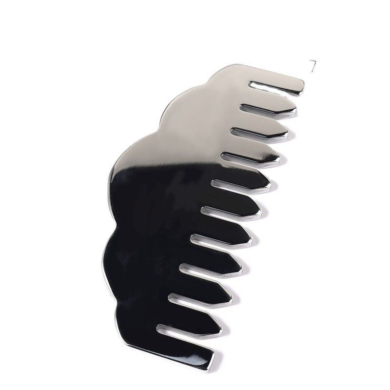Head Massage Equipment Custom Shape Massager Tools Face Roller Massage Metal Guasha Comb 304 Stainless Steel Guasha Comb