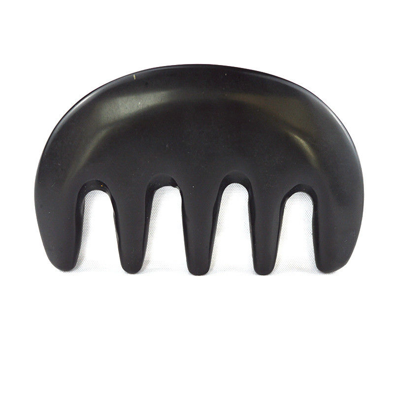 Body Massager Natural Black Bian Stone Gua Sha Scraping Comb Guasha Facial Body Spa Massage Tool Skin Care Beauty Salon Tool