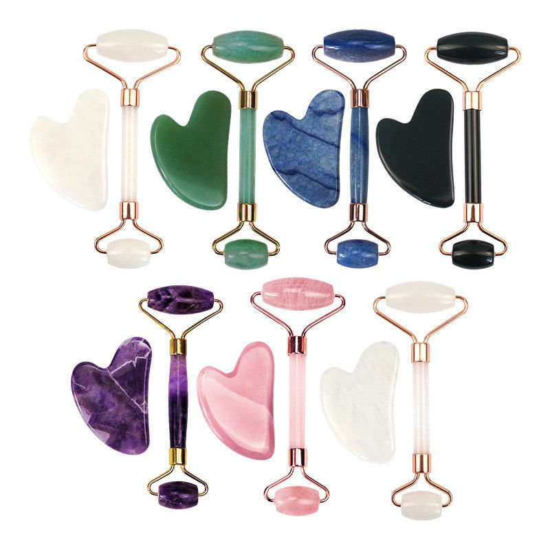 Facial Gua Sha Roller and Jade Roller Massage Tool for Body Massage Area Properties Equipment