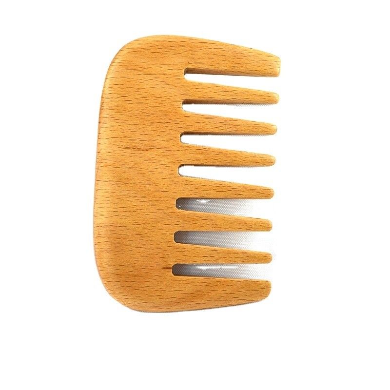 Hot Brown Wooden Beech Wood Brush Beard Comb Pocket Combs Women Hair Brush Wooden Hair Brush Comb for Massage Tools