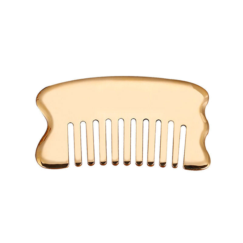 Gold Body Muscles Gua Sha Board Tool for Scalp Massage Comb Guasha Stone Head Massager Hair Health Care Salon Beauty Tool
