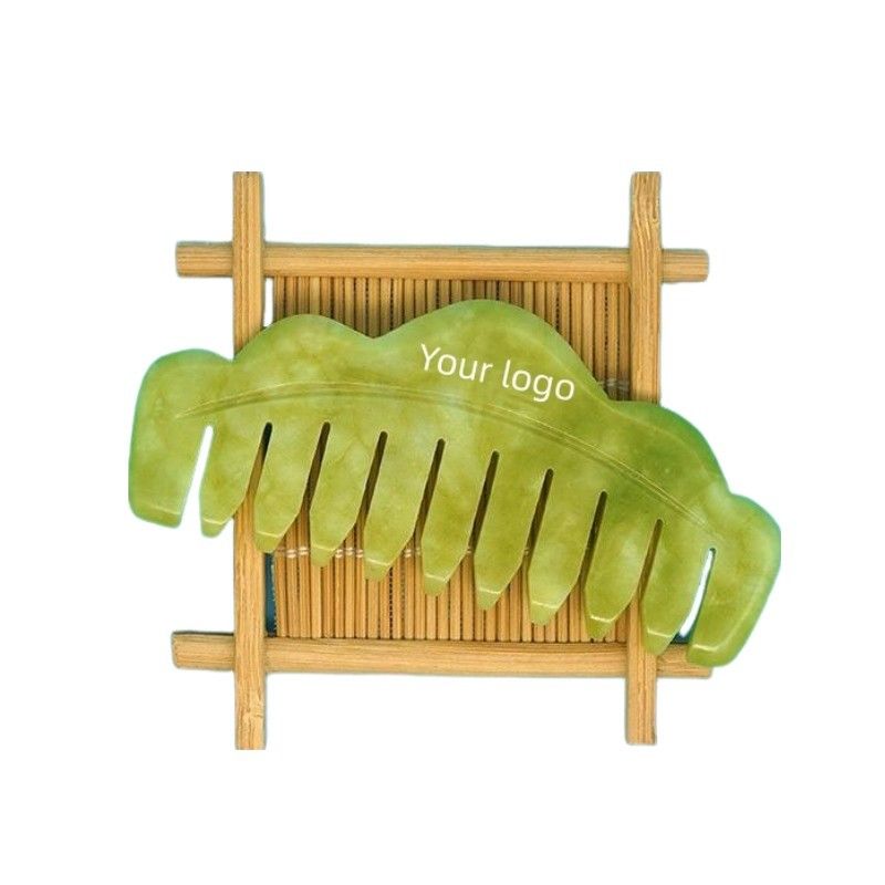 Body Muscles Health Care 2024 Natural Xiuyan Jade Gua Sha Scalp Massage Comb for Dredging Meridians and Beautifying Skin