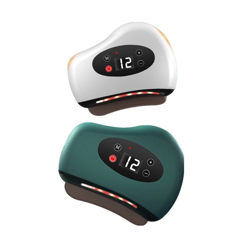 Body Massage Green Electric Guasha Scraping Massager for Physiotherapy Health Care Dredge Meridian Treatment Relax Tool