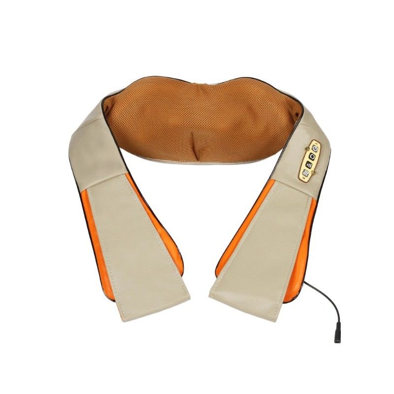 Coffee Household Multi-functional Cervical Massage Heating Pillow Shawl Electric Neck Shoulder Massager Body Muscle Relax Machine Tool