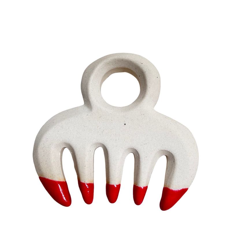 Facial Massager Ceramic Gua Sha Scalp Massage Comb for Head Meridian Pain Relief Hair Brush Meridian Massager Massage Tools