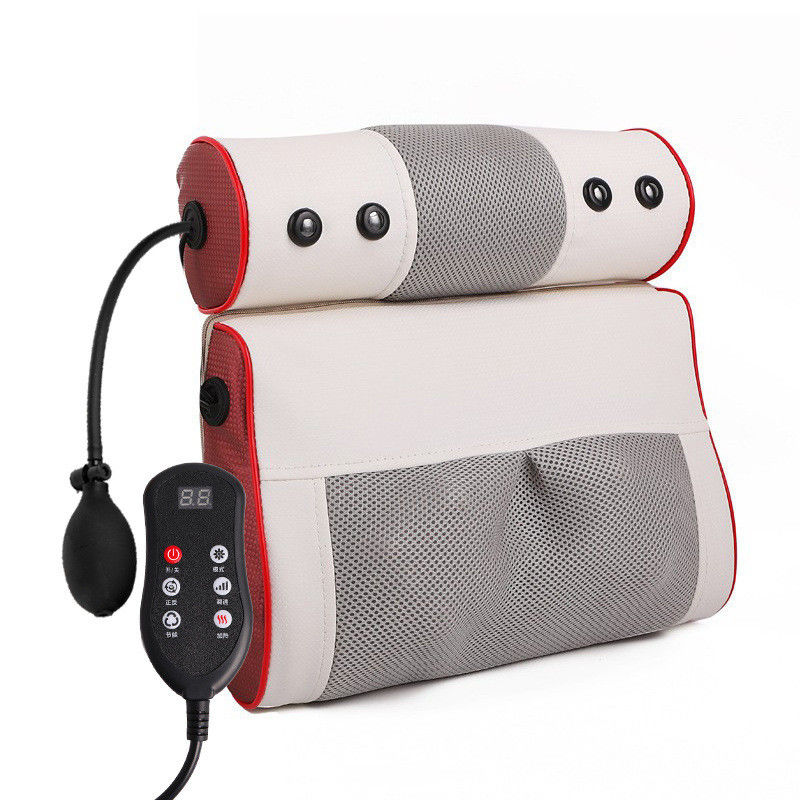 Body White Red Portable Cervical Massage Heating Pillow Neck Shoulder Relaxer Body Massager Therapy Massage Tools for 2024