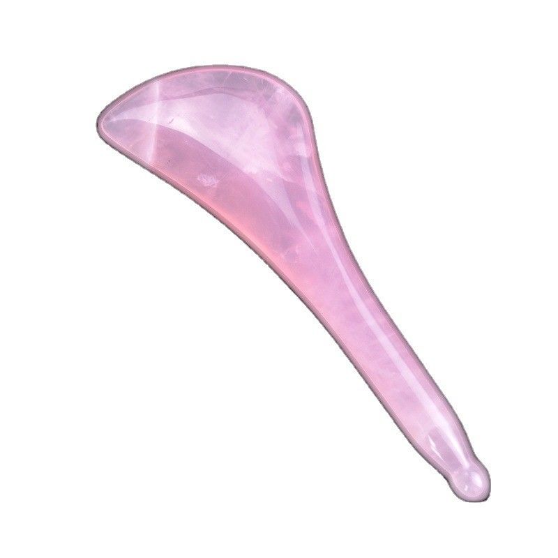 Body Massage Tool Rose Quartz Gua Sha Pen Avaiable Logo for Facial and Eye Acupuncture Stick