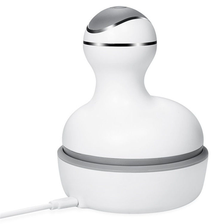 Customized Logo Availabled Mini Handheld Vibrating Body Massager Device for Head Massage Area in White Appearance