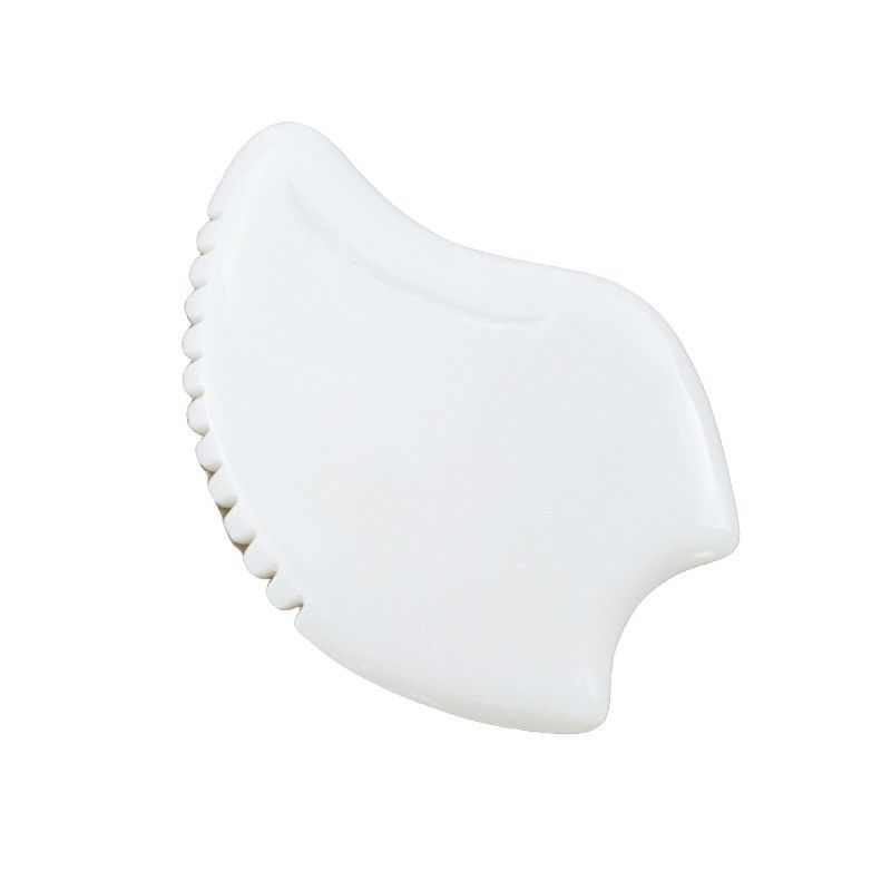 Massage Equipment Best Seller Custom White Jade Facial Massage Guasha Tools For Face Jade Stone Massage Gua Sha Board