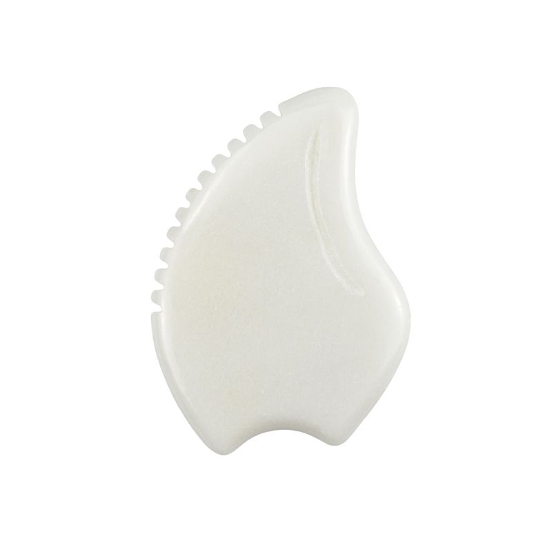Skin Care Beauty Salon Tool Natural White Jade Stone Gua Sha Scraping Board for Body Massage Therapy