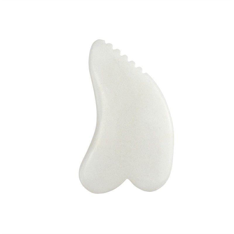 Body Massager Gua Sha Scraping Massage Tool White Jade Guasha Board Scraper Natural Jade Stone