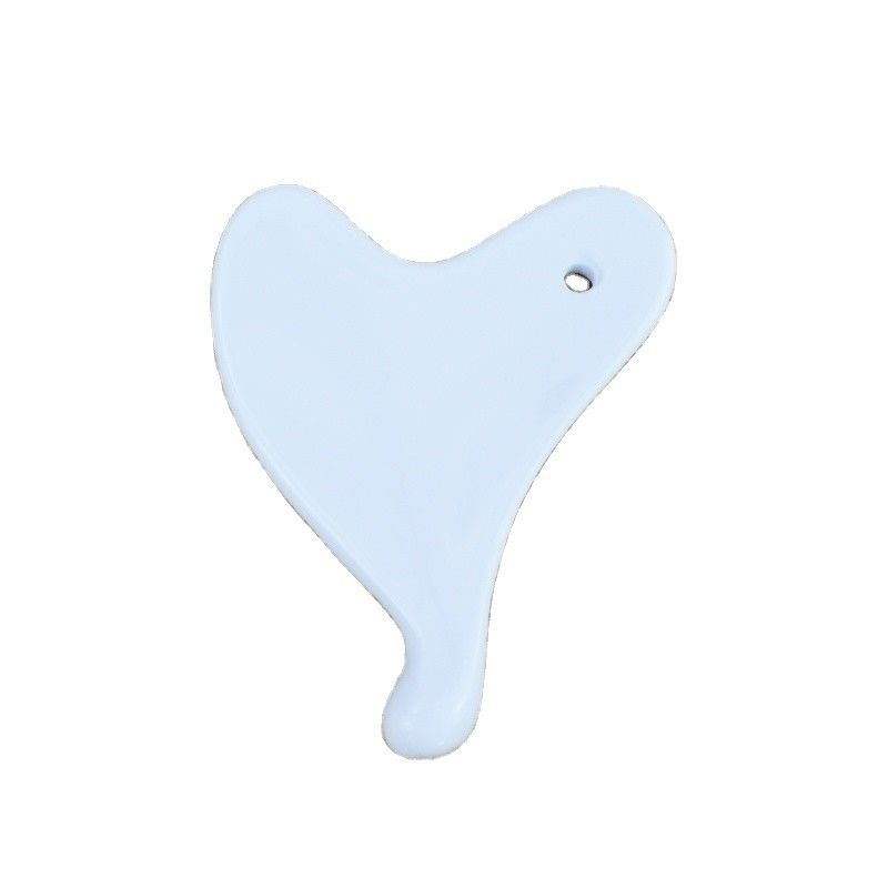 2024 Heart Shape Mini Ceramic Gua Sha Massage Tool for Facial Lifting and Wrinkle Reduction Customized Logo Availabled