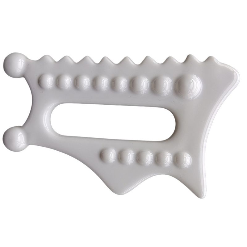 Customized Logo Availabled 2024 Ceramic Body Facial Guasha Tool Massage for Whole Body and Facial Muscle Relaxing