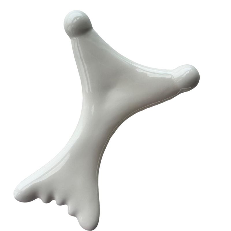 Customized Logo Availabled Body Muscles Massager Ceramic Gua Sha Massage Tool for Self Skin Care