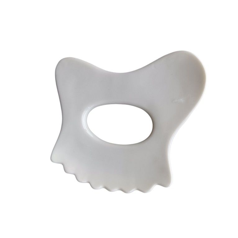 Customized Logo Availabled Mini Ceramic Gua Sha Massage Tool Body Massage for Neck Face and Skin Care Spa Facial Lifting