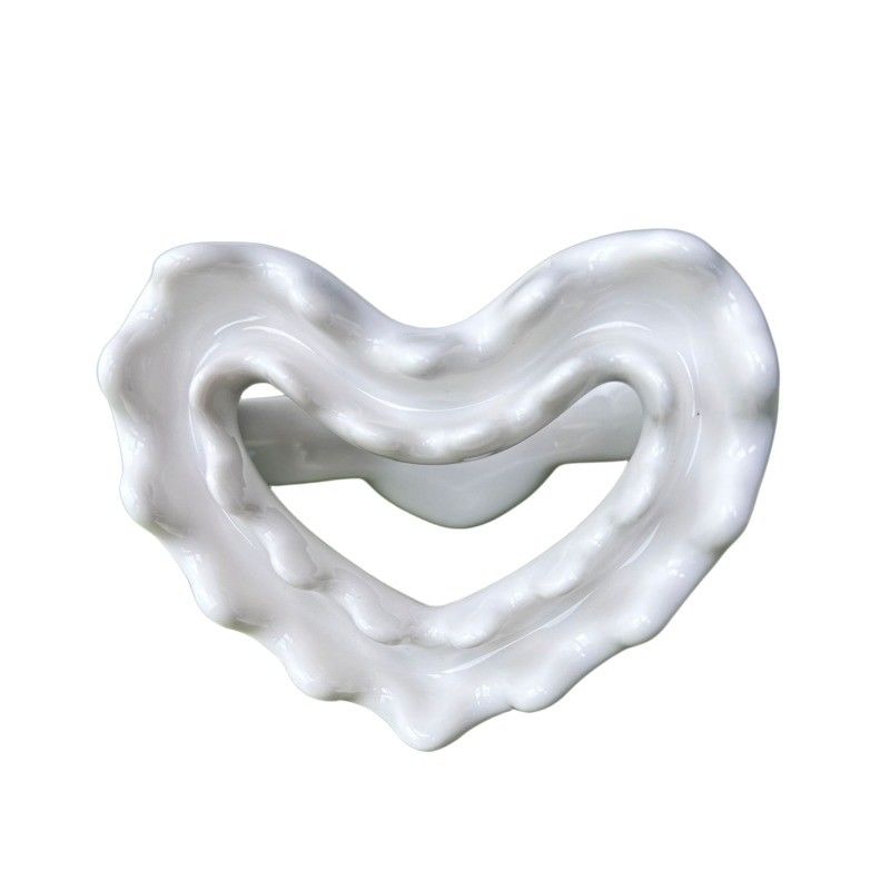 Facial Massager 2024 Heart Shape Chinese Ceramic Gua Sha Scraping Massage Tool for Body Relaxation and Meridian Dredging