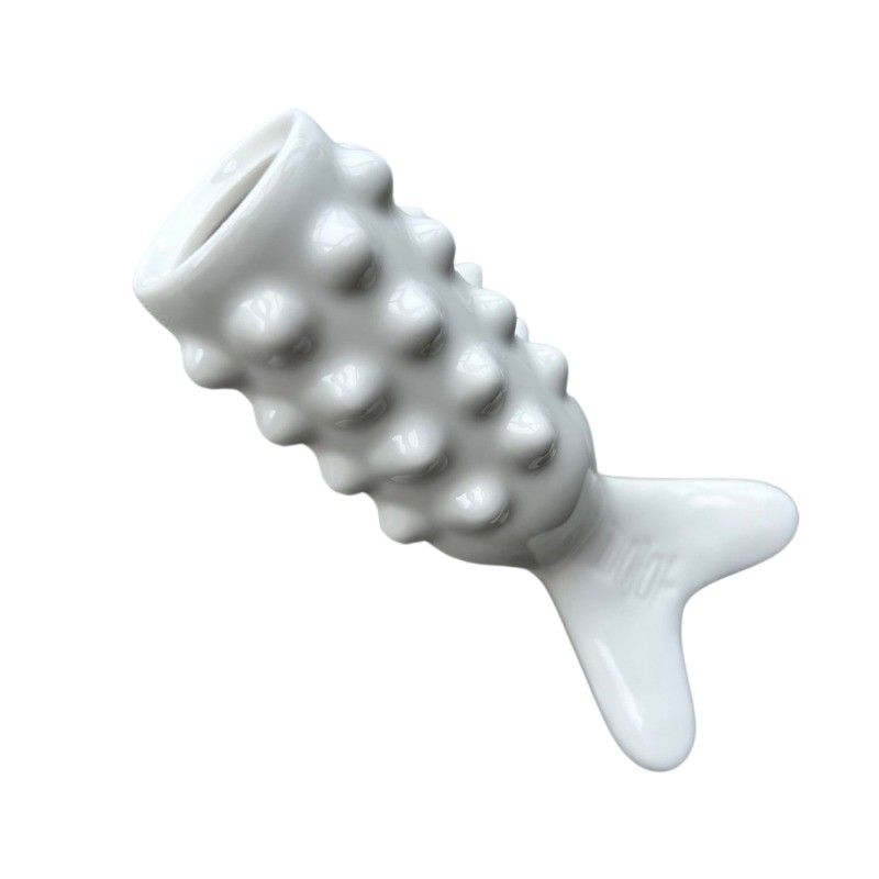 Body Massage Equipment Ceramic Full Body Gua Sha Massager in Fish Shape for Lymphatic Drainage and Beauty Treatment