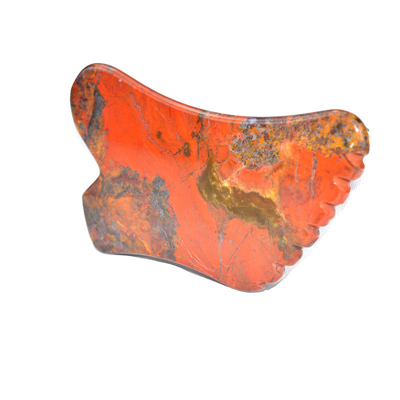 Body Massage Equipment Red Mookaite Gua Sha Scraping Board for Facial Skin Care Tool