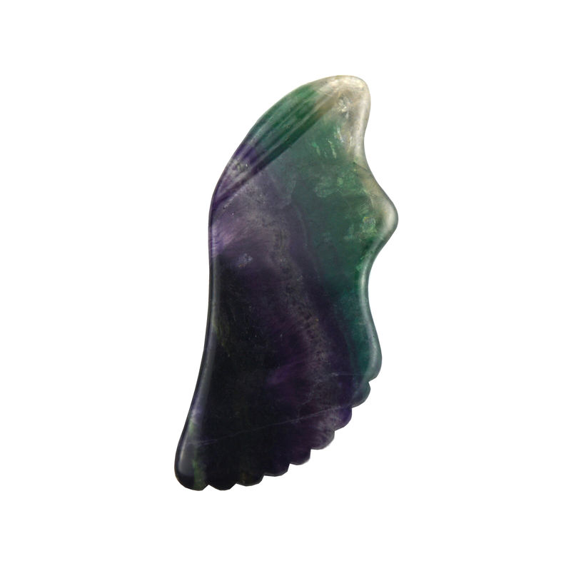 Body Massage Equipment Top Selling Massage Tools for 2024 Rainbow Fluorite Gua Sha Stone Self Skin Care and Spa Facial