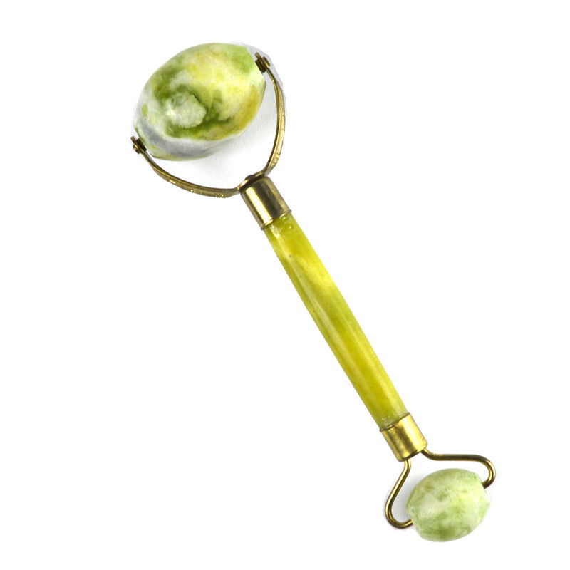 Xiuyan Jade Skin Care Jade Stone Facial Eye Therapy Skin Tightening Spa Wrinkle Remover Massager Face Roller With Flower Handle