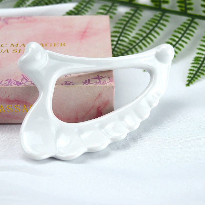 OEM/ODM Acceptable Ceramic Gua Sha Massager for Korean Style Body Sculpting and Lymphatic Drainage
