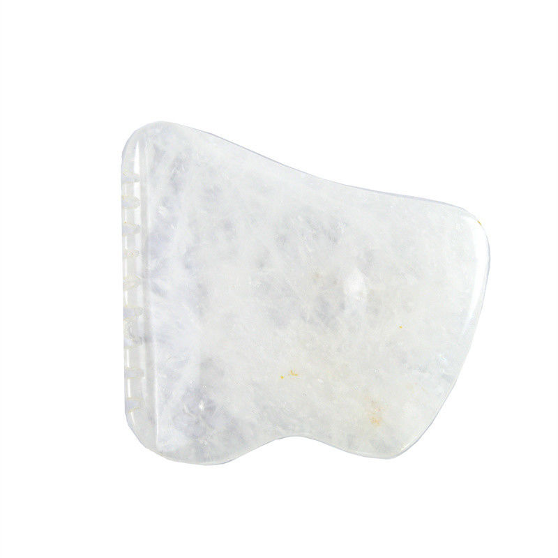 Clear Quartz Gua Sha Shaped Board Tool for Face and Neck Skin Health OEM/ODM Accepted