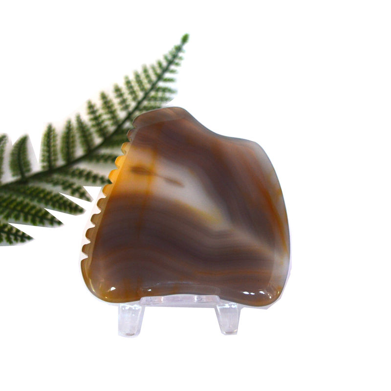 Massage Tools 2024 Arrivals Natural Agate Gua Sha Scraping Massage Board for Relieving Fatigue and Promoting Skin Beauty