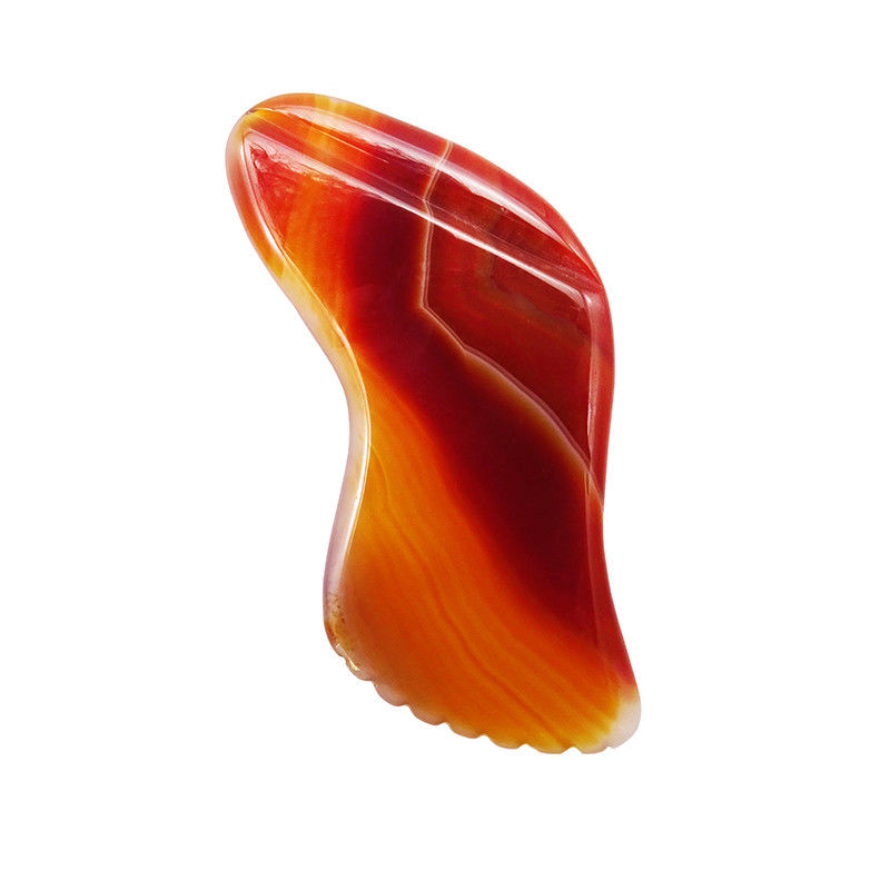 Red Agate Gua Sha Massage Tool for SPA Acupuncture Therapy and Facial And Body Massage Health Care Beaut