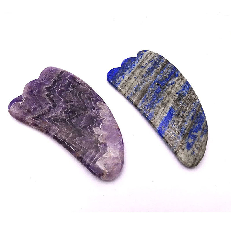 Natural Anti Aging Facial Massager Handheld for Portable Female Portable Massage Scraping Amethyst Lapis