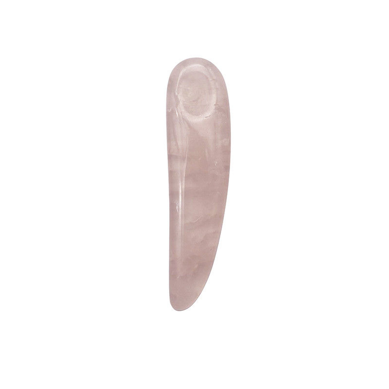 Rose Quartz Spoon for Gua Sha and Cosmetics Beauty Wand Applicator Spatula