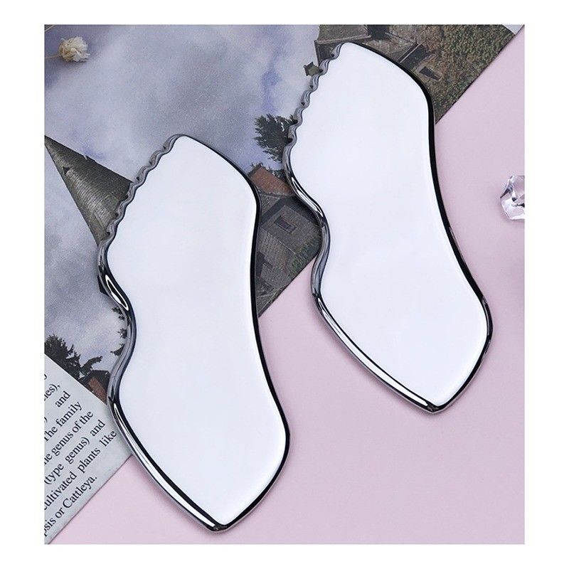 Stainless Steel Guasha Muscle Massage Relaxing Metal Tool for Facial Massager Tissue Probing Physical Therapy Scraping Plate
