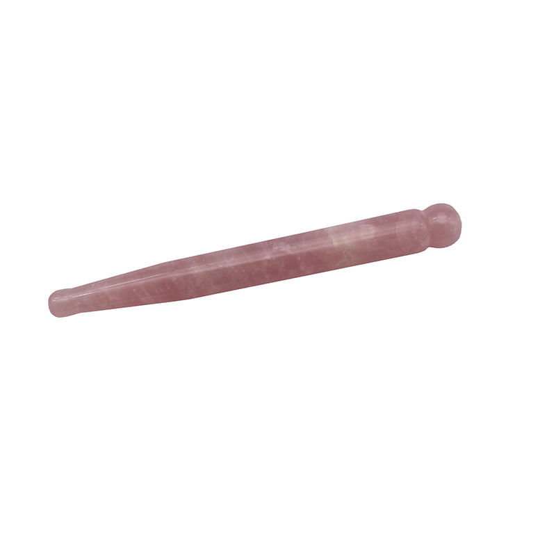 OEM ODM Natural Rose Quartz Guasha Massage Stick Needle Muscle Relief Body Gua Sha Massager Point Roller Guasha Tool