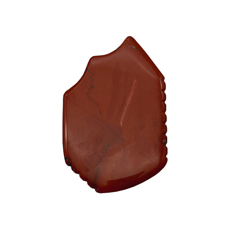 Red Jasper Facial Guasha Skin Lifting Firming Natural Hand Healing Jade Gua Sha Facial Massage Tool Portable and Handheld