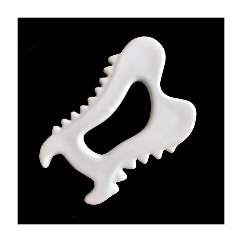 Ceramic Gua Sha Facial Massage Tool for Face Eye Neck Head Back V-face Lifting Anti-Aging Skincare Body Muscle Relaxing