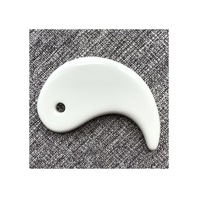 Professional Ceramic V-face Lifting Gua Sha Tool for Jaw Line Massage and Muscle Stiffness Relief