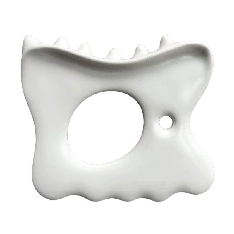 Relieve Muscle Stress and Pain with Customized Logo Ceramic Gua Sha Tool Jaw Line Massage
