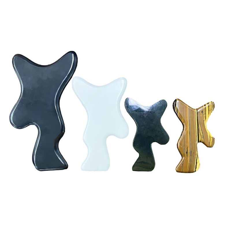 Traditional Chinese Medicine Customizable Logo Four Jade Body Scraping Massage Tools for Legs Arms and Back