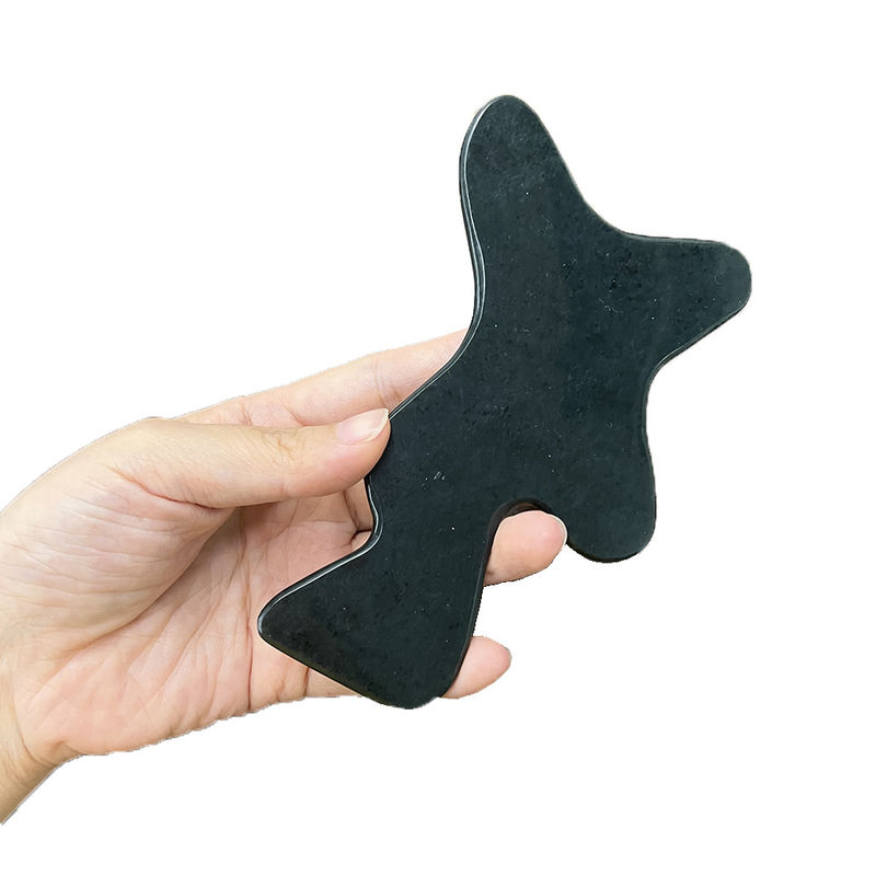 Timing Control Function Dark Green Nephrite Gua Sha Stone for Body Care and Fatigue Relief Portable Design