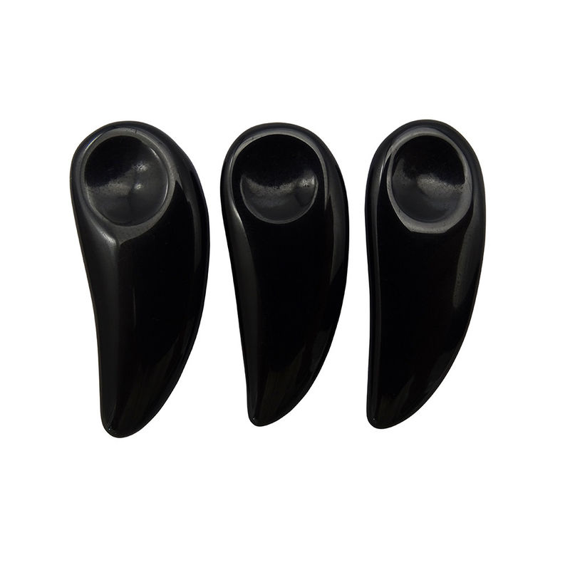 Black Facial Massager Mini Obsidian Cosmetic Guasha Spoon Eye Cream Makeup Scoop Spatula Stick for Eye Relief Massage