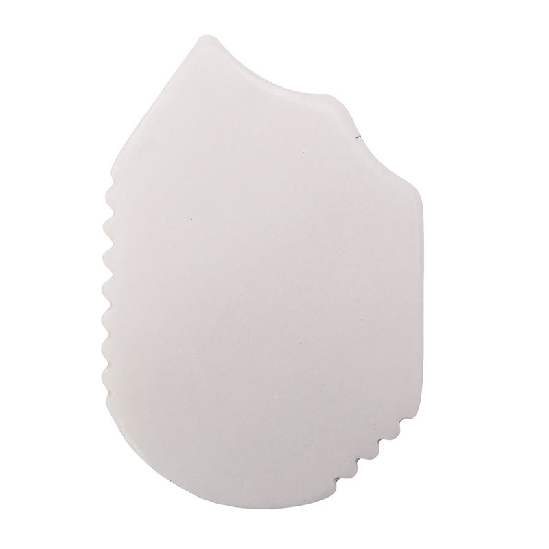 Customized Logo Gua Sha Massage Tool Natural White Jade Guasha Board for Face Neck Arm Back Body Anti-Wrinkles Anti-aging