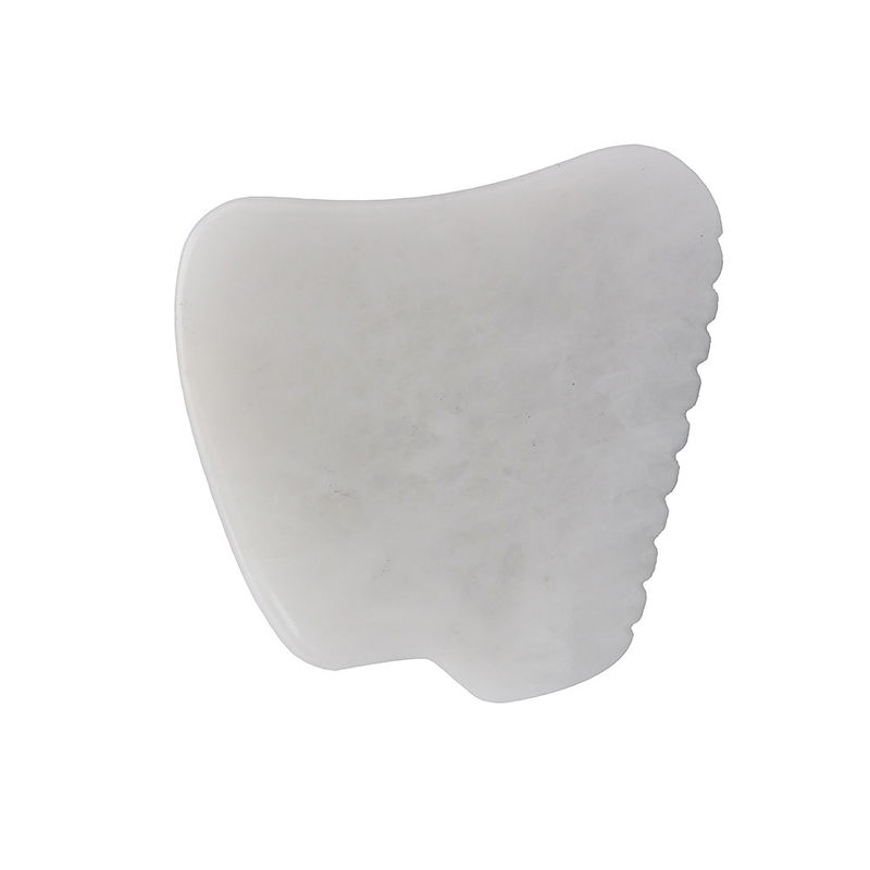 Musical Function White Jade Gua Sha Massage Tool for SPA Therapy Polished Natural Jade Stone Facial Massage Guasha Tool
